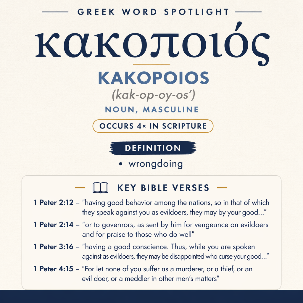 Exploring the Meaning of Kakopoios in Greek statistics