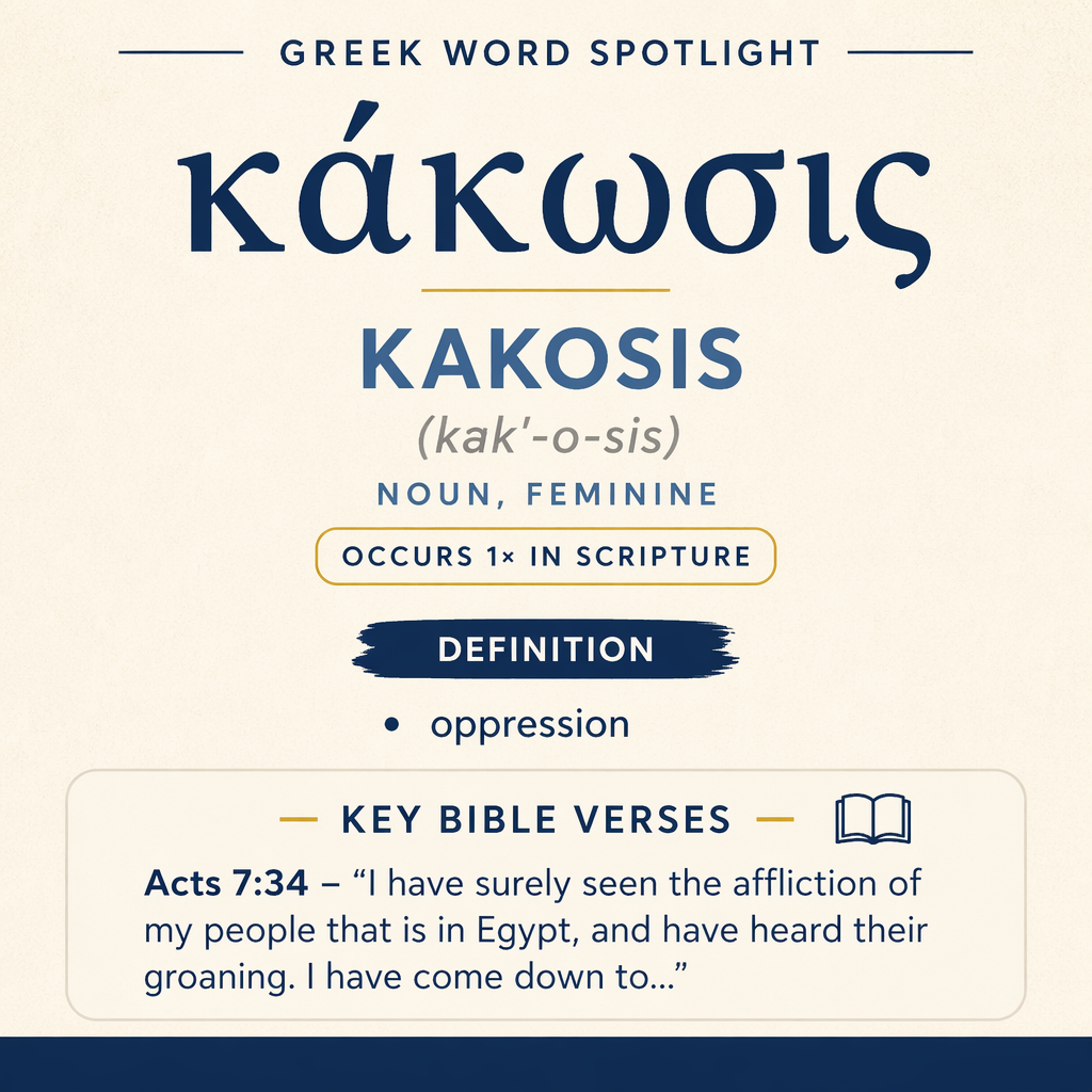 Exploring the Meaning of Kakosis in Greek statistics