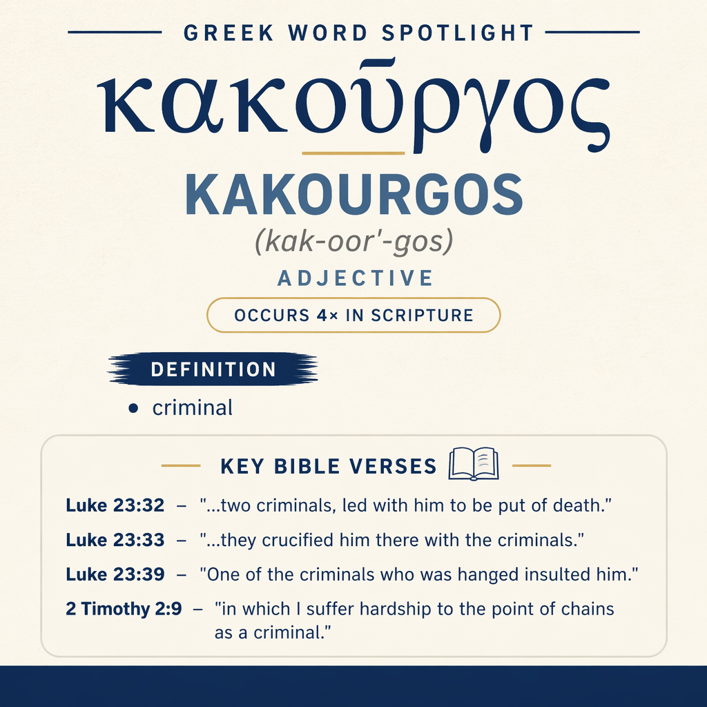 Exploring the Meaning of Kakourgos in Greek statistics