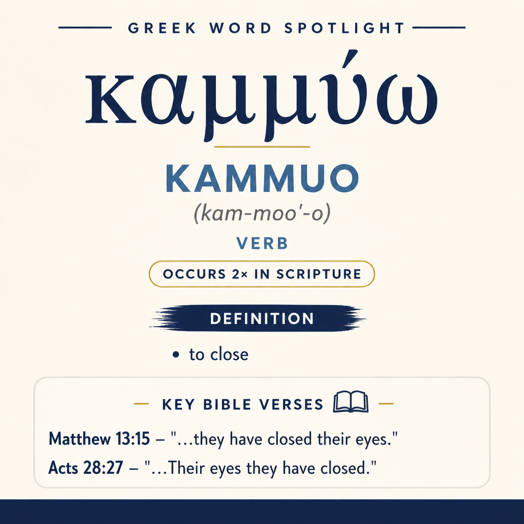 Exploring the Meaning of Kammuo in Greek statistics