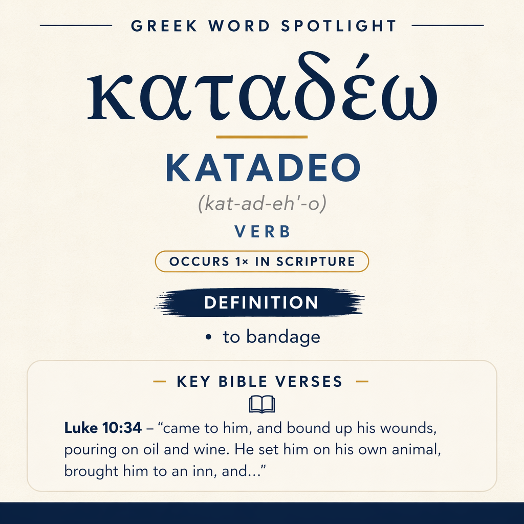 Exploring the Meaning of Katadeo in Greek statistics