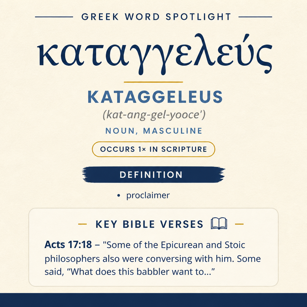 Exploring the Meaning of Kataggeleus in Greek statistics