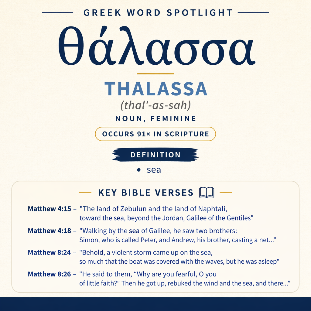 Exploring the Meaning of Thalassa in Greek statistics