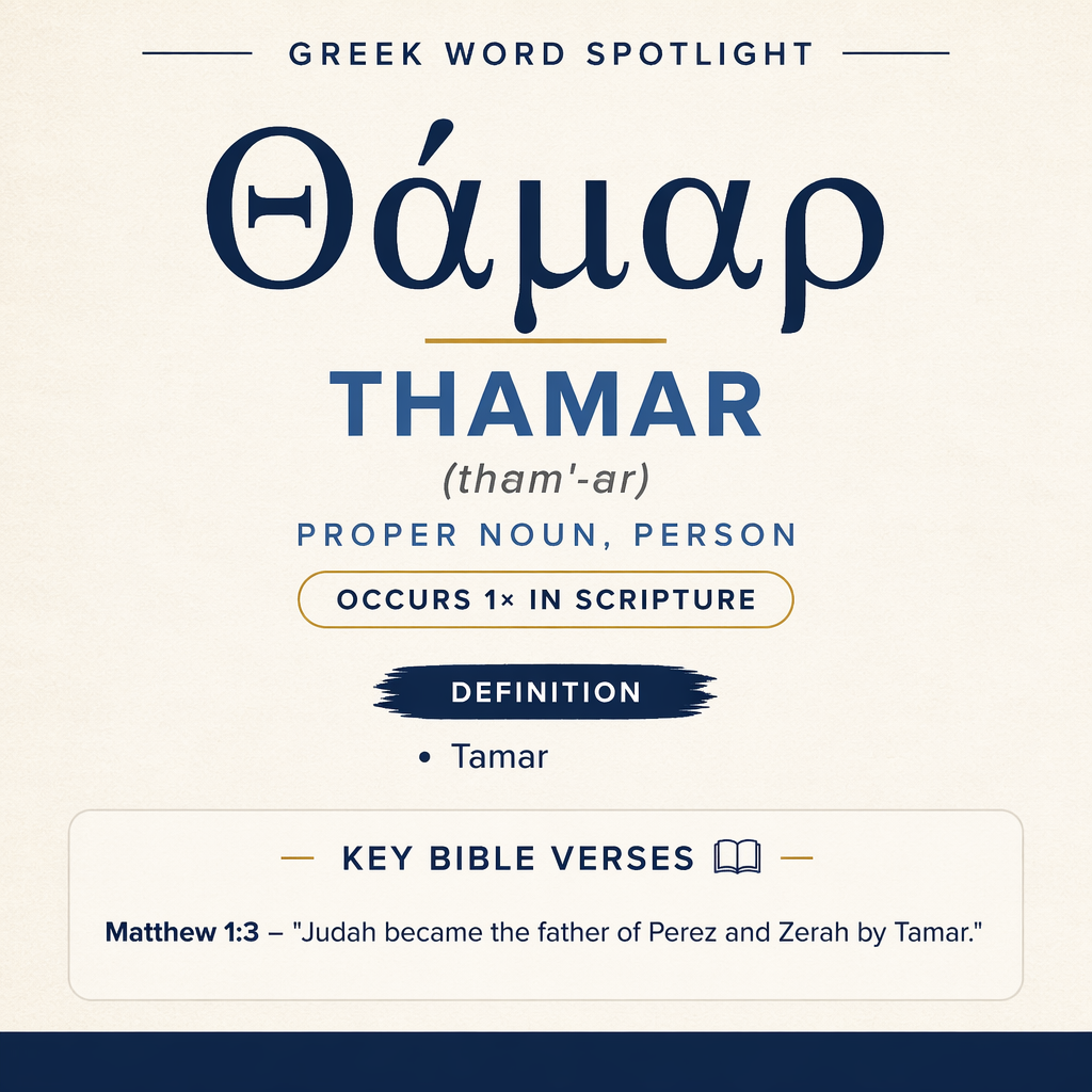 Exploring the Meaning of Thamar in Greek statistics