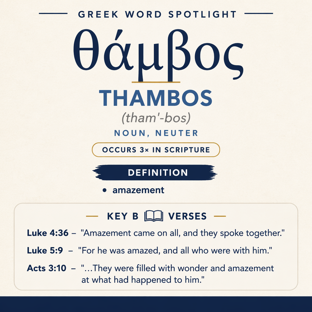 Exploring the Meaning of Thambos in Greek statistics