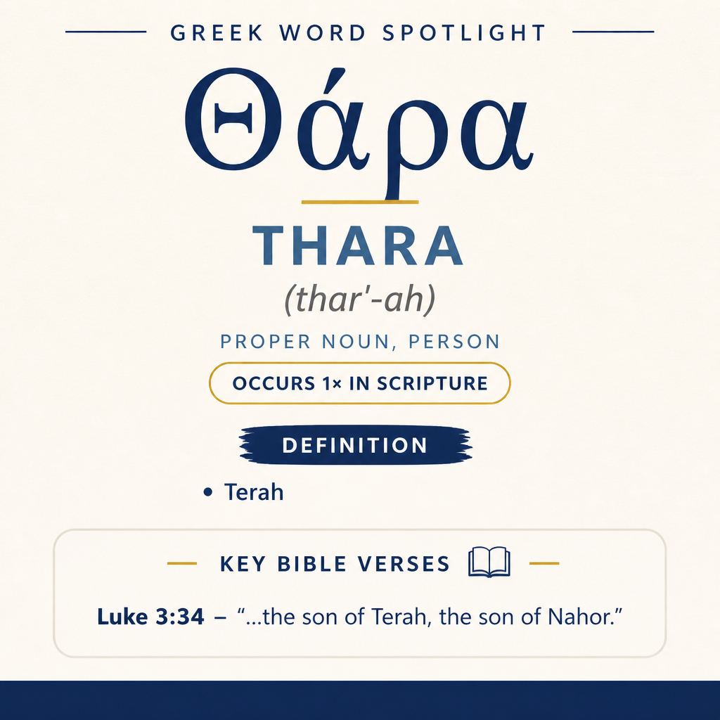 Exploring the Meaning of Thara in Greek statistics