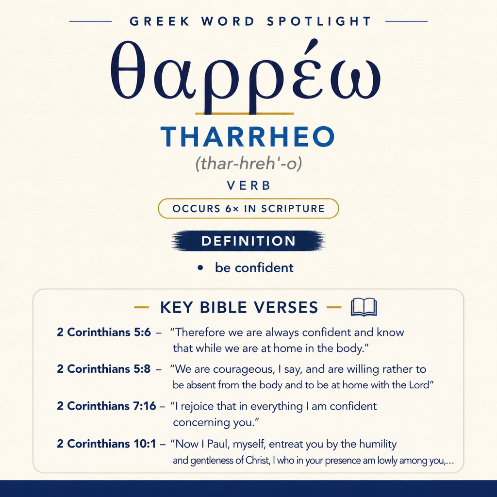 Exploring the Meaning of Tharrheo in Greek statistics