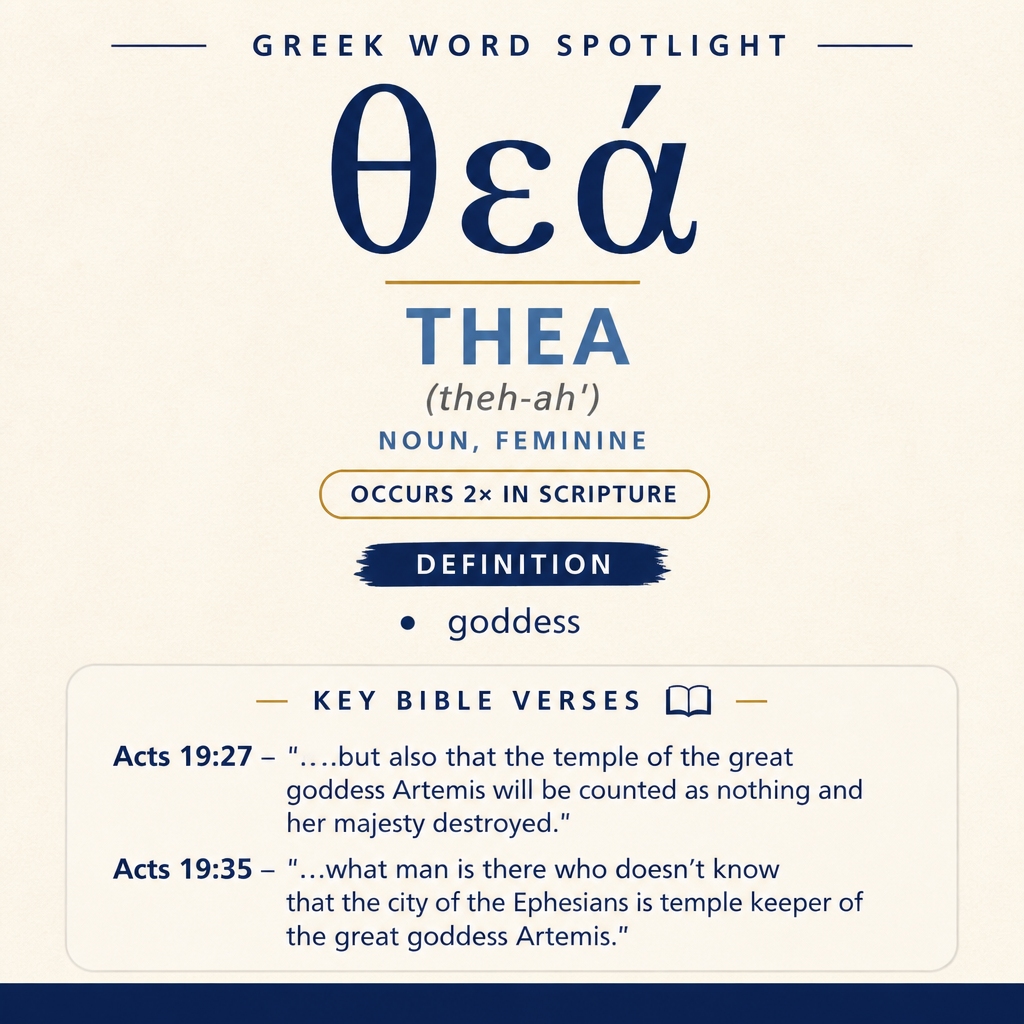 Exploring the Meaning of Thea in Greek statistics