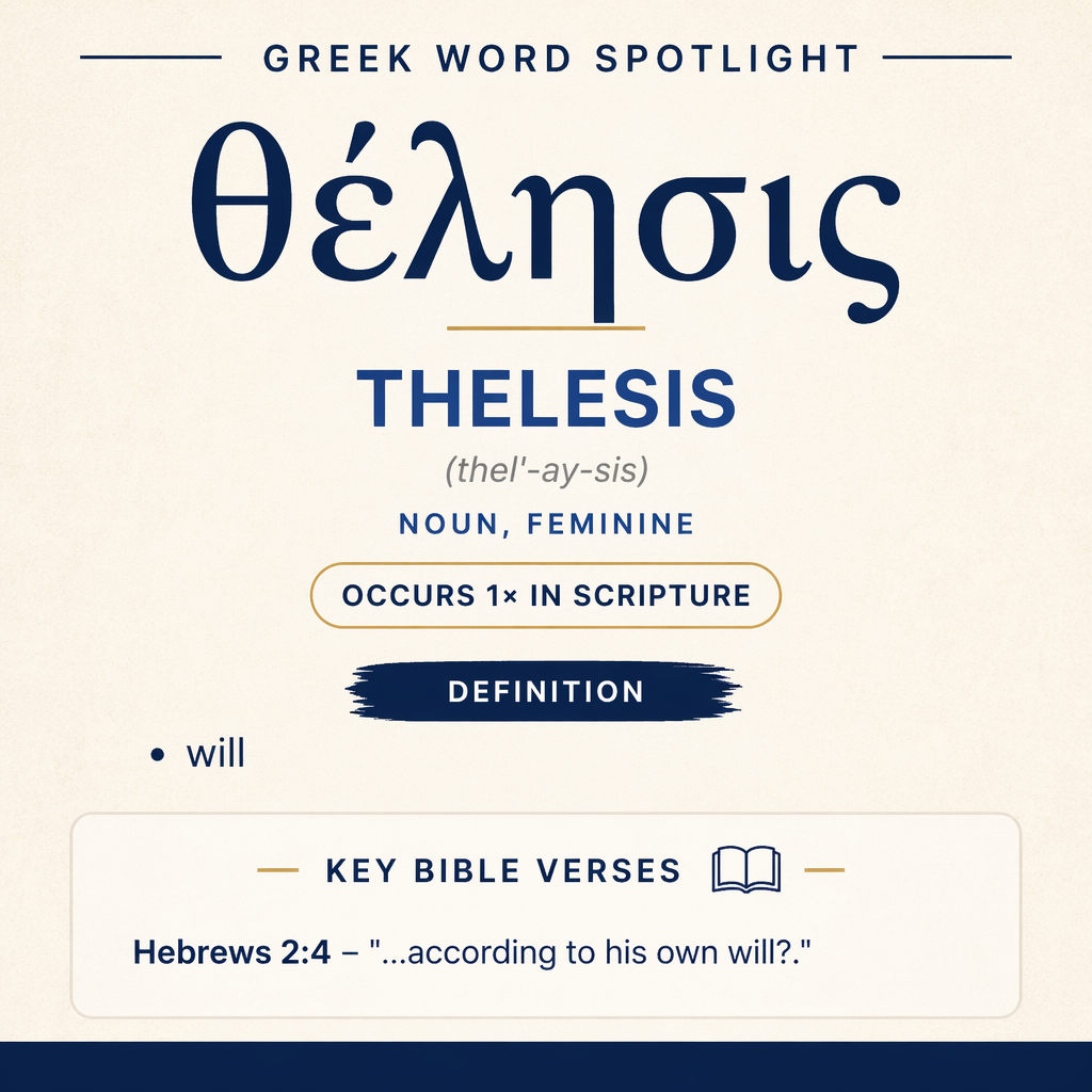 Exploring the Meaning of Thelesis in Greek statistics