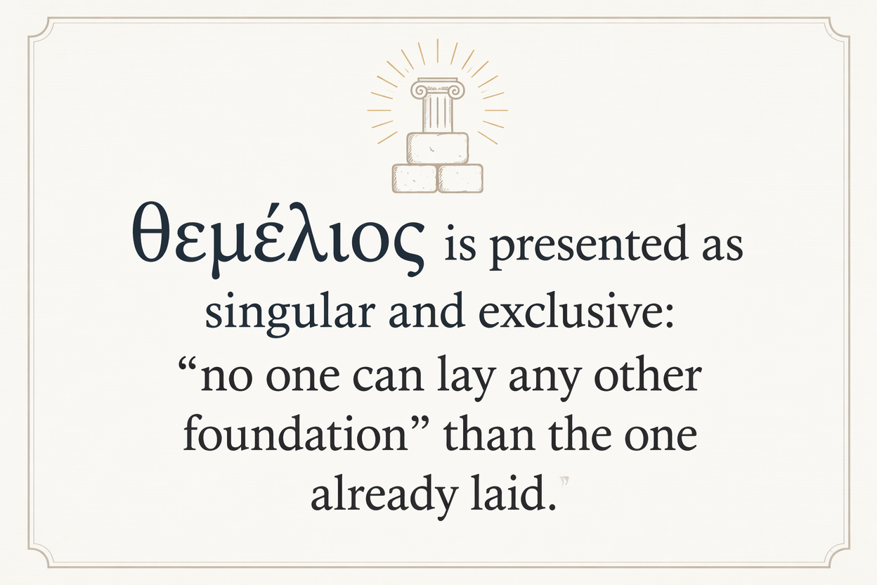 Key insight about Exploring the Meaning of Themelios in Greek