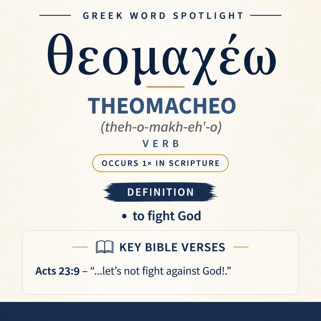 Exploring the Meaning of Theomacheo in Greek statistics