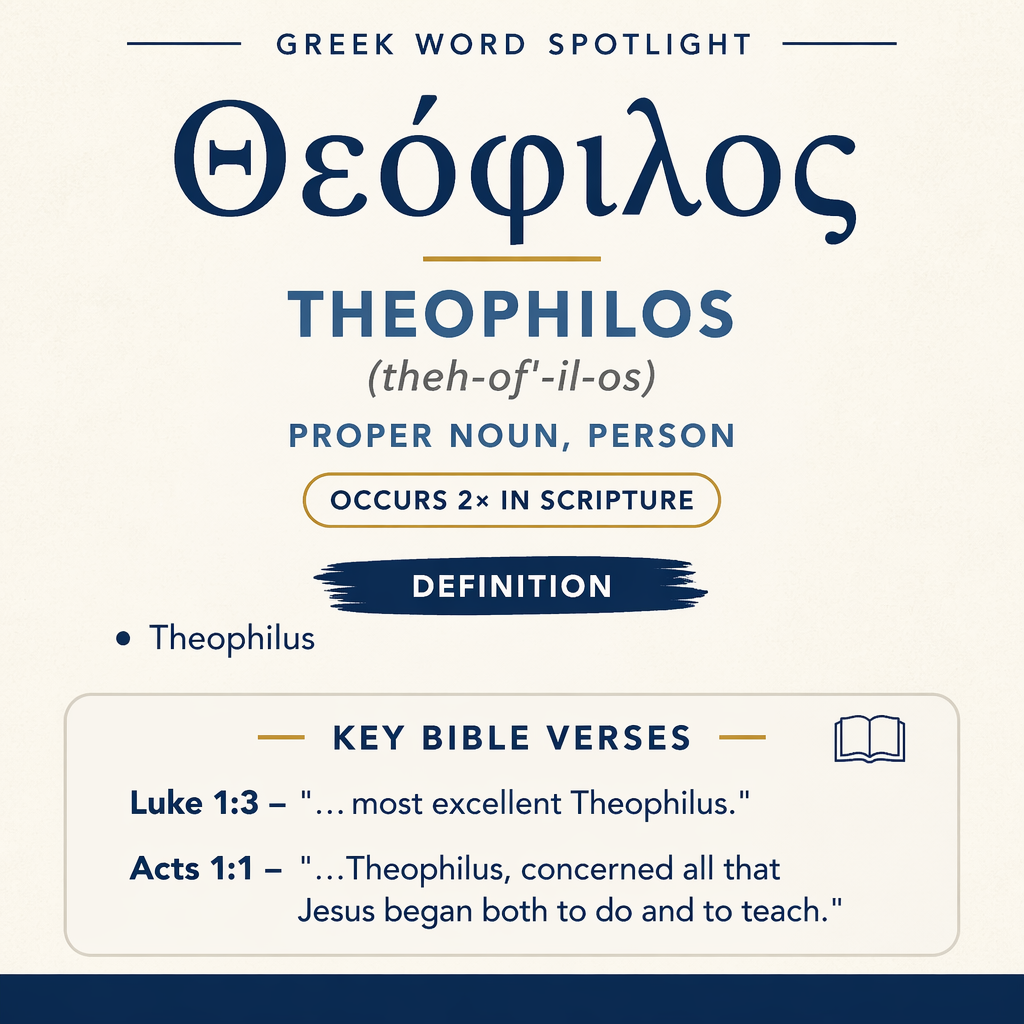 Exploring the Meaning of Theophilos in Greek statistics