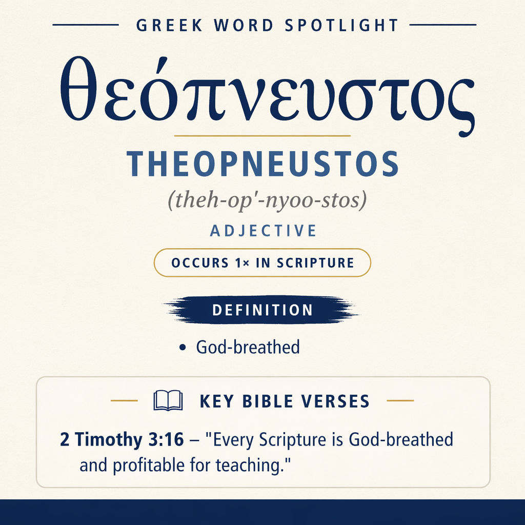 Exploring the Meaning of Theopneustos in Greek statistics