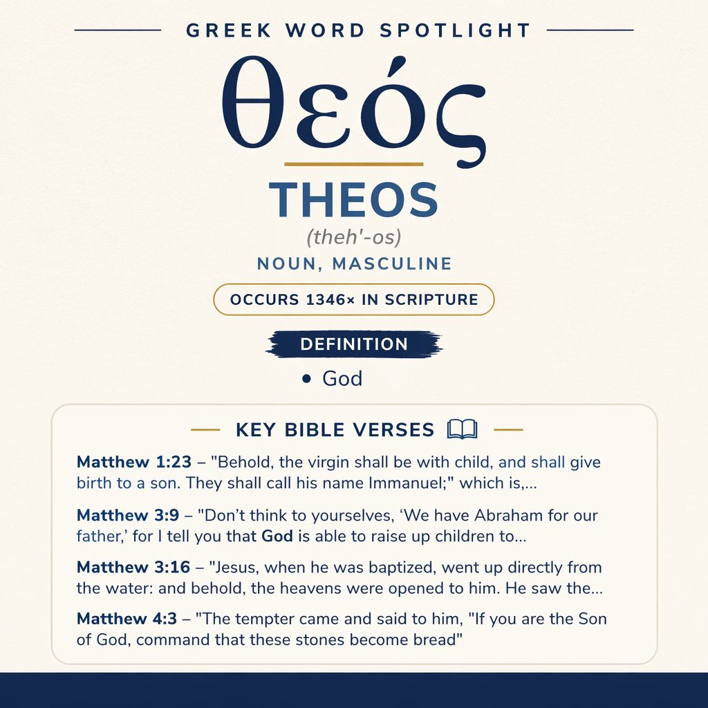 Exploring the Meaning of Theos in Greek statistics