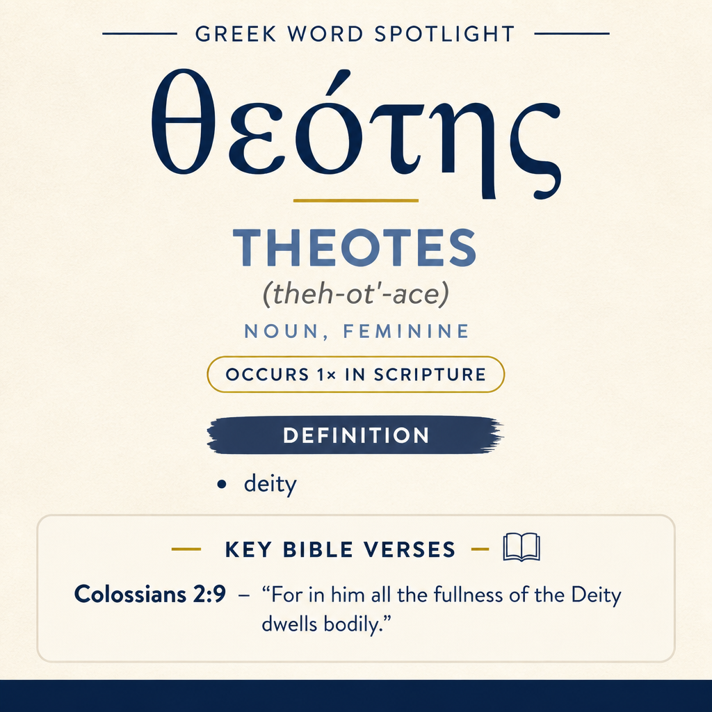 Exploring the Meaning of Theotes in Greek statistics
