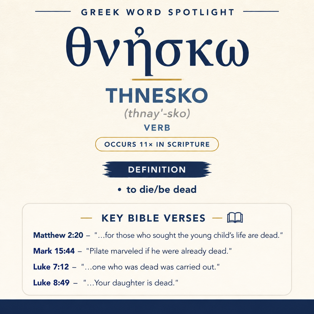 Exploring the Meaning of Thnesko in Greek statistics