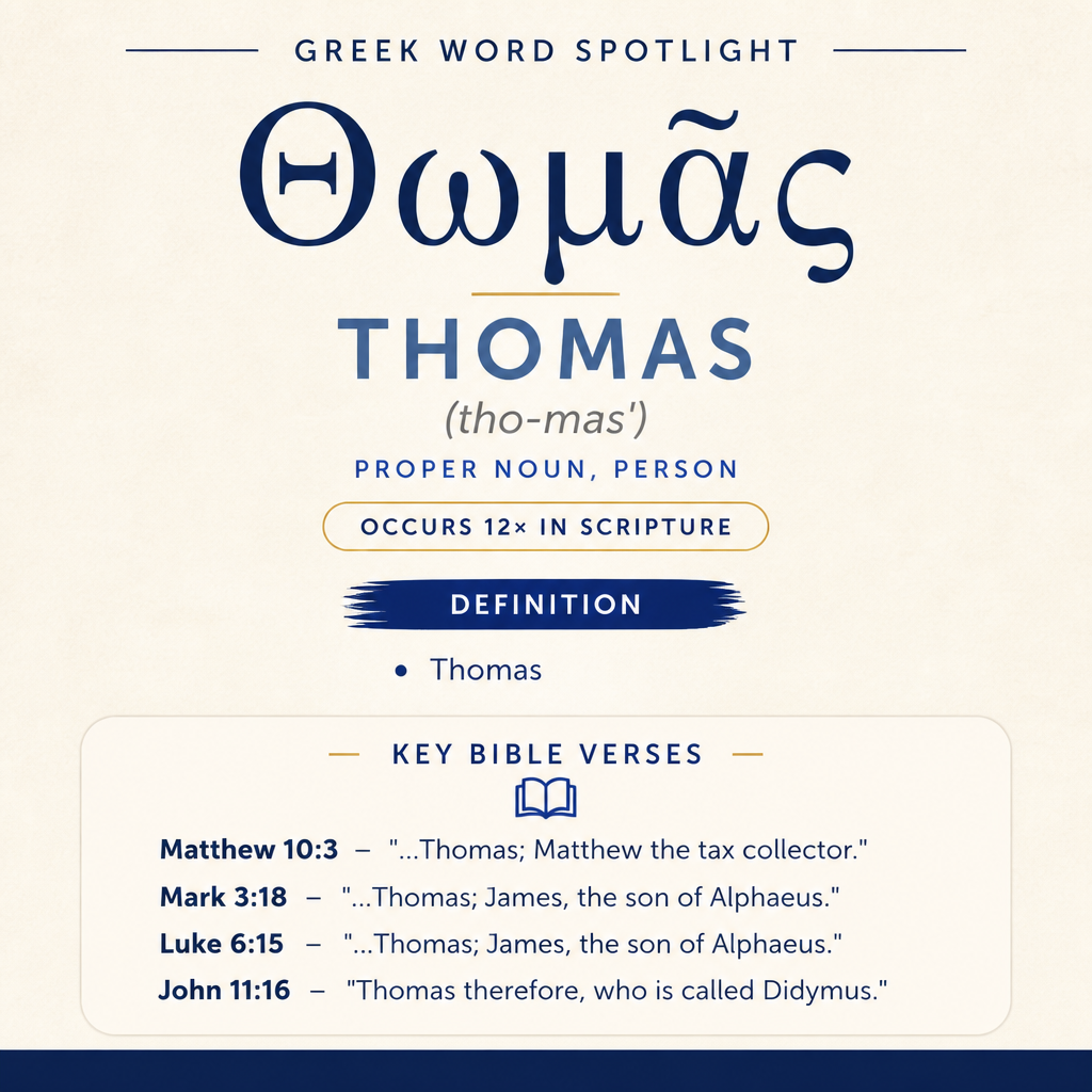 Exploring the Meaning of Thomas in Greek statistics