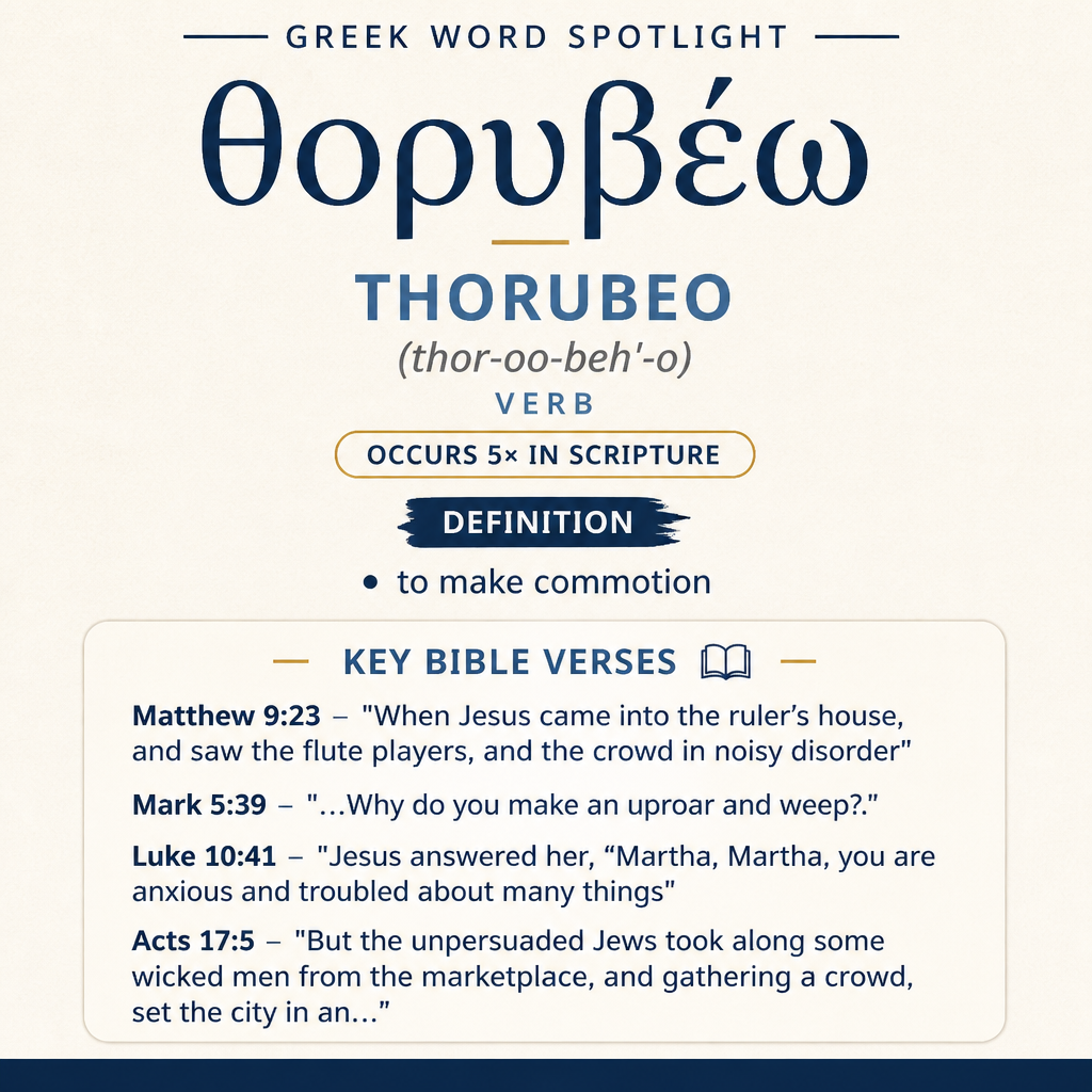 Exploring the Meaning of Thorubeo in Greek statistics