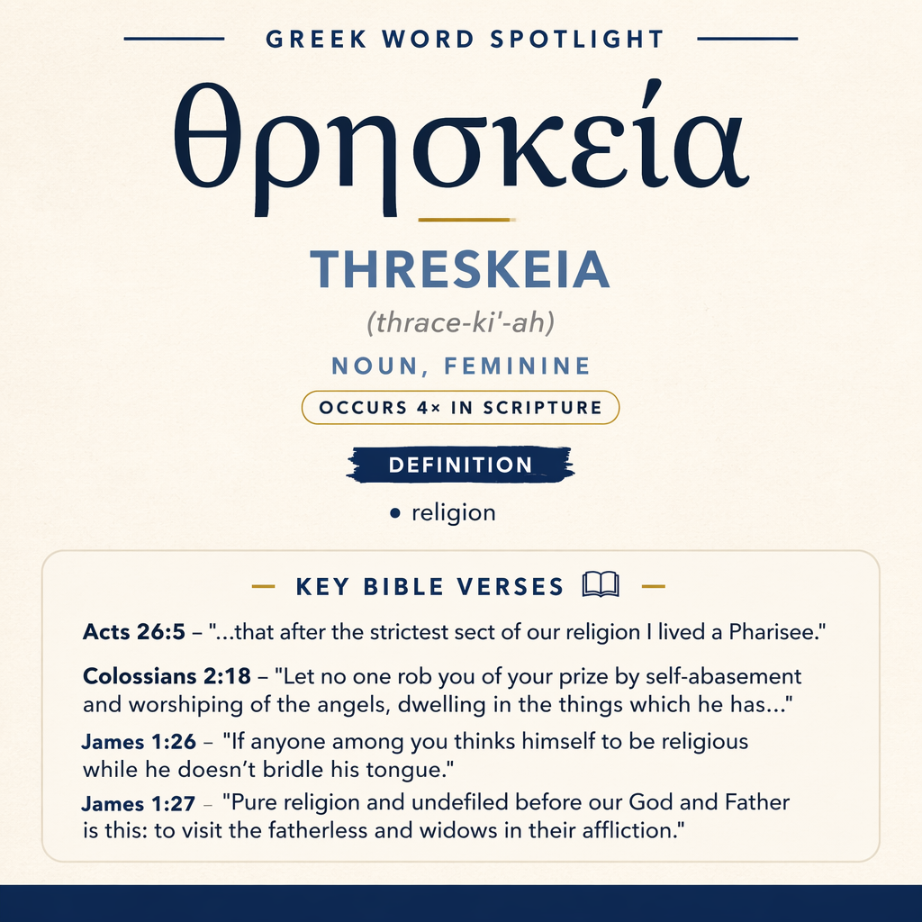 Exploring the Meaning of Threskeia in Greek statistics