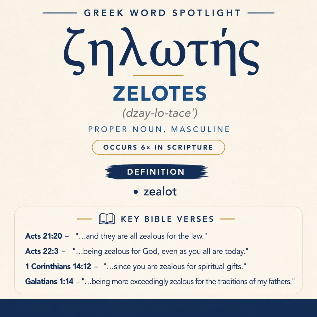 Exploring the Meaning of Zelotes in Greek statistics