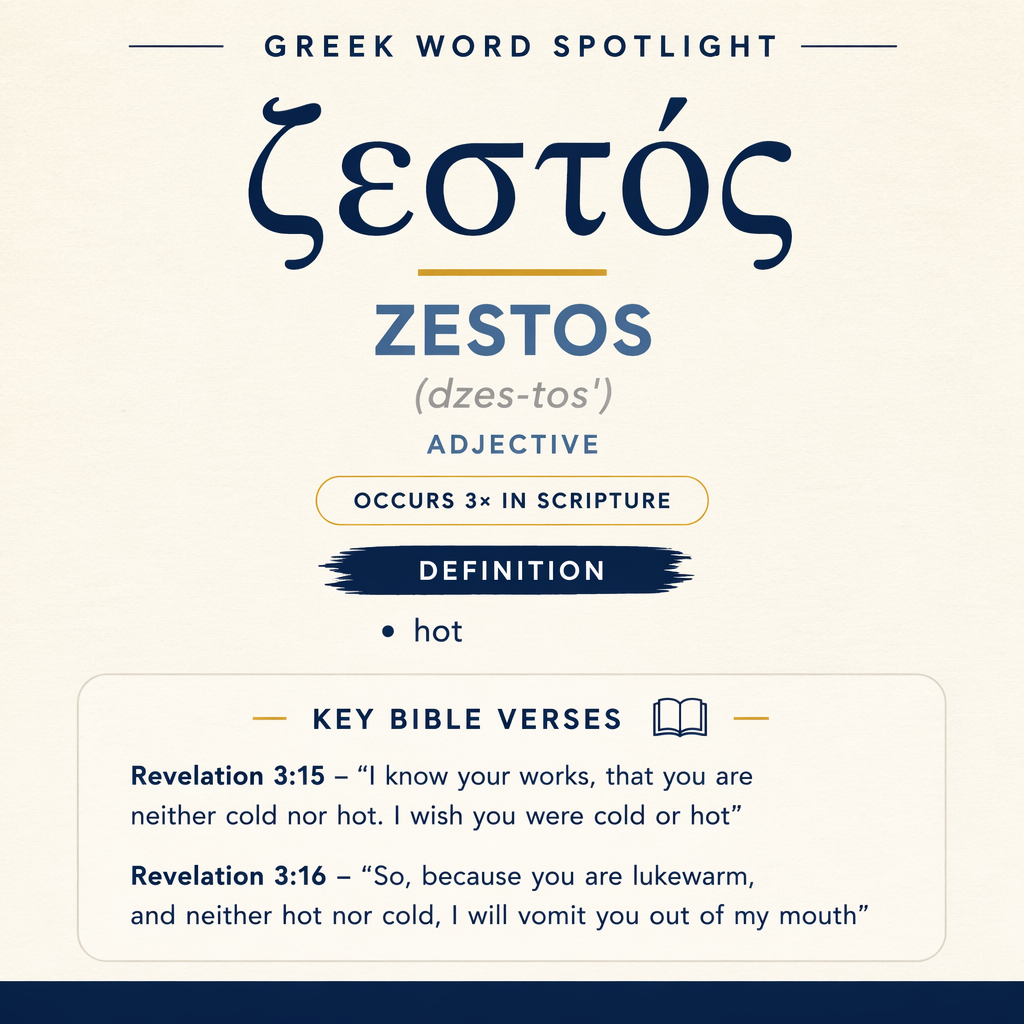 Exploring the Meaning of Zestos in Greek statistics