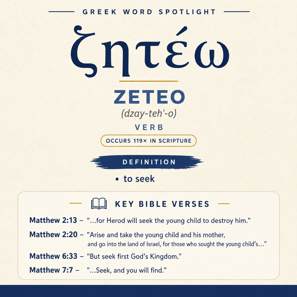 Exploring the Meaning of Zeteo in Greek statistics