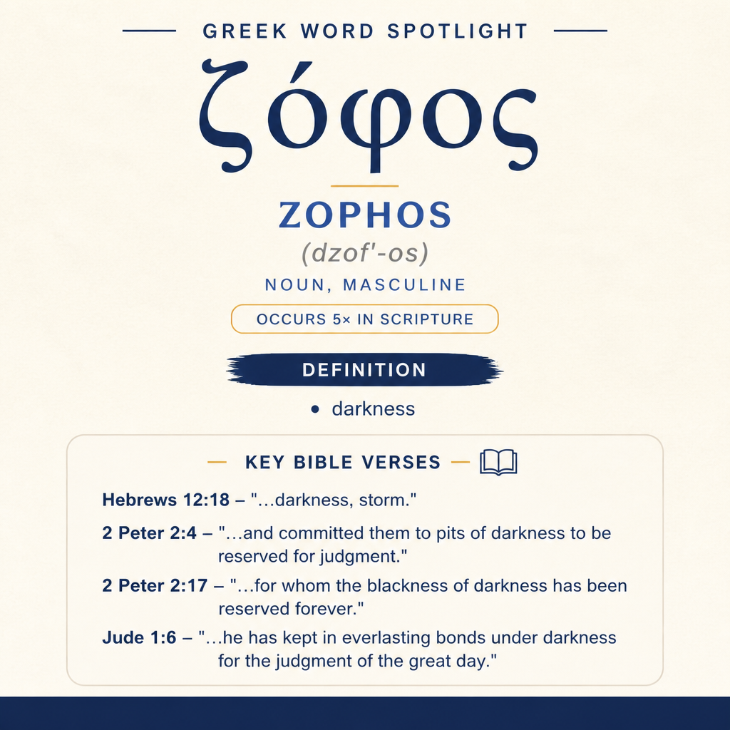 Exploring the Meaning of Zophos in Greek statistics