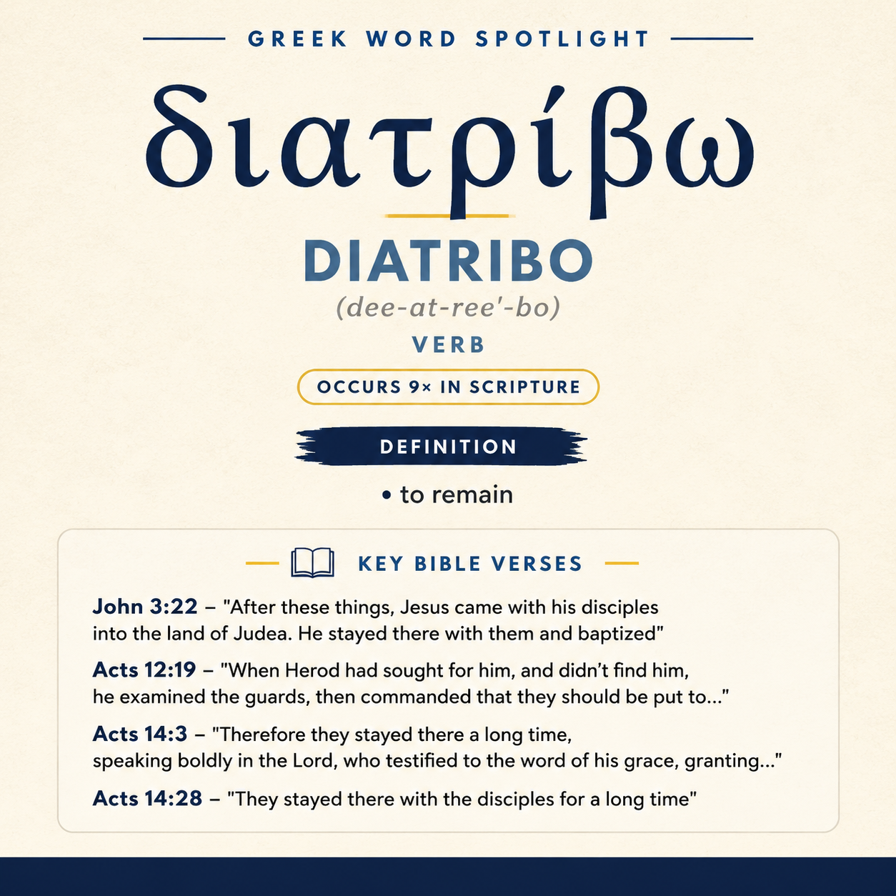 Understanding the Meaning of Diatribo in Greek statistics