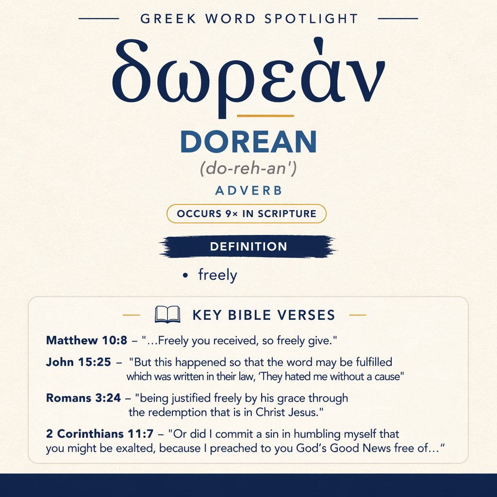 Understanding the Meaning of Dorean in Greek statistics