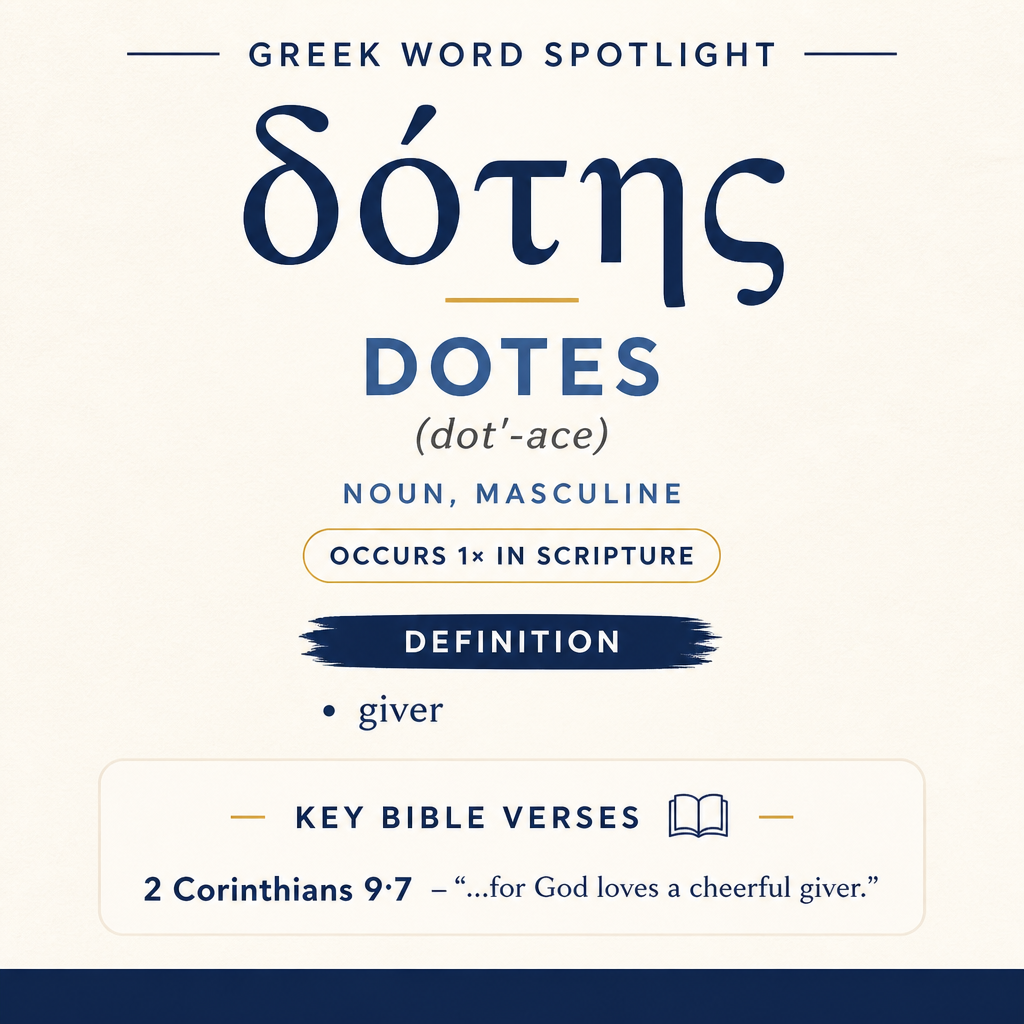 Understanding the Meaning of Dotes in Greek statistics
