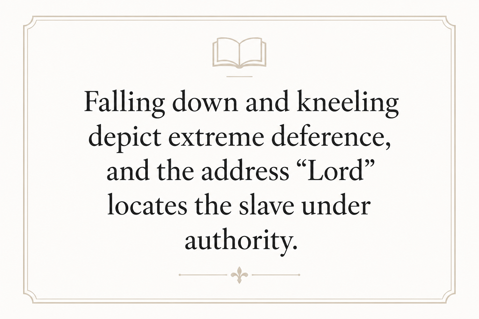 Key insight about Understanding the Meaning of Doulos in Greek