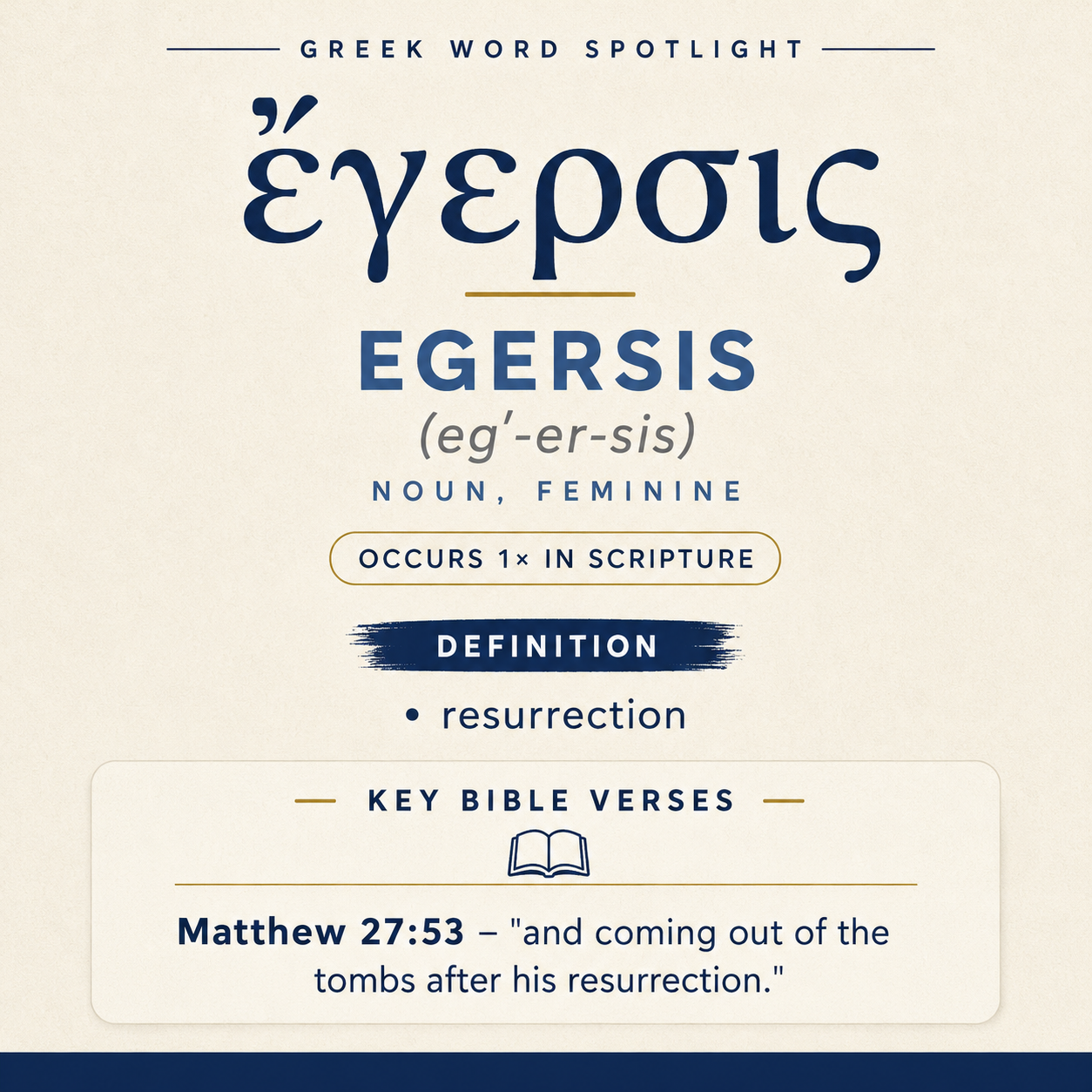 Understanding the Meaning of Egersis in Greek statistics