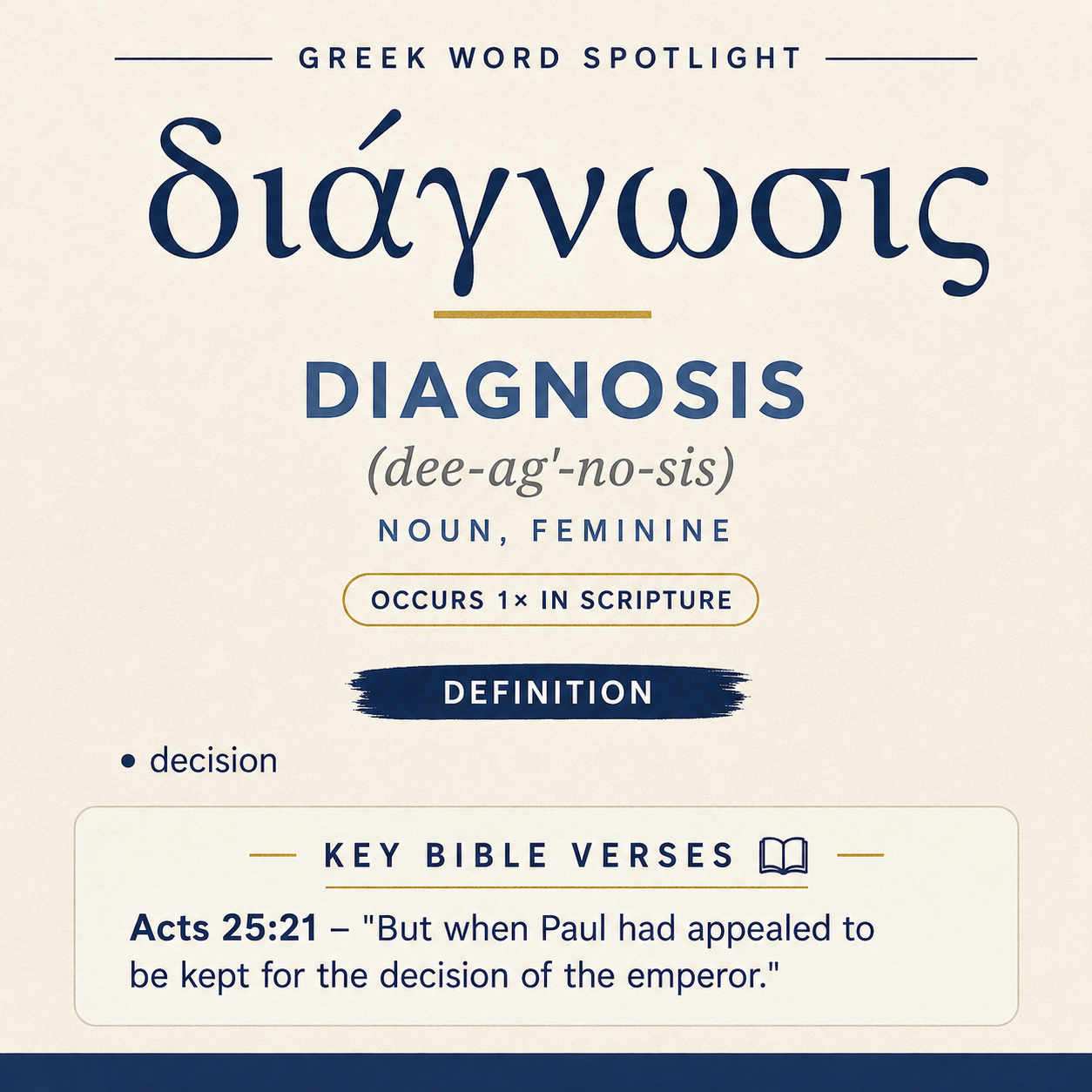 Understanding the Significance of Diagnosis in Greek statistics