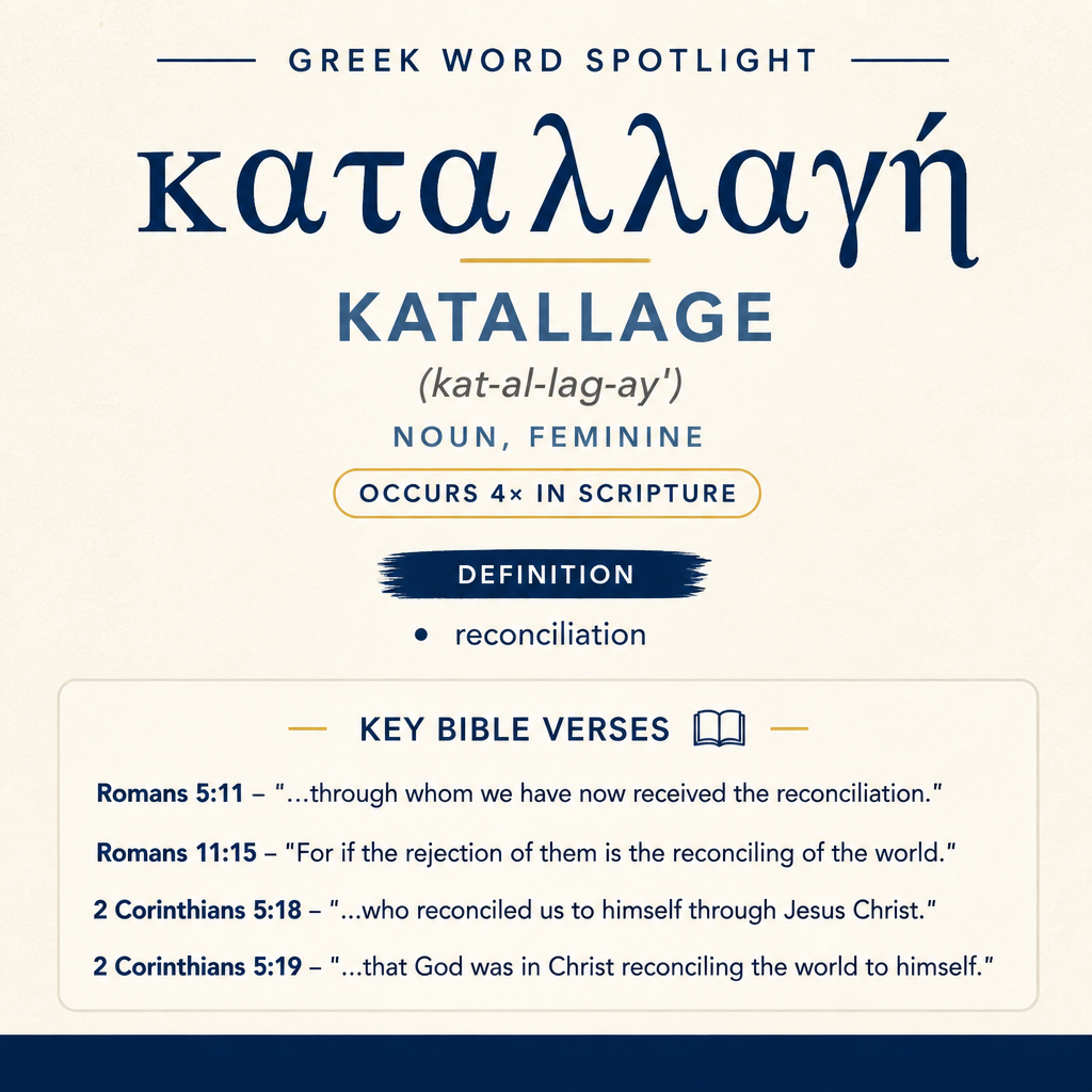 Exploring the Meaning of Katallage in Greek statistics