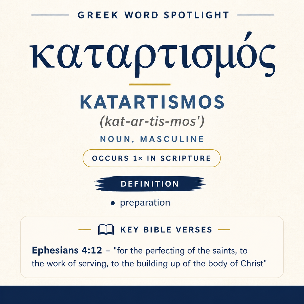 Exploring the Meaning of Katartismos in Greek statistics