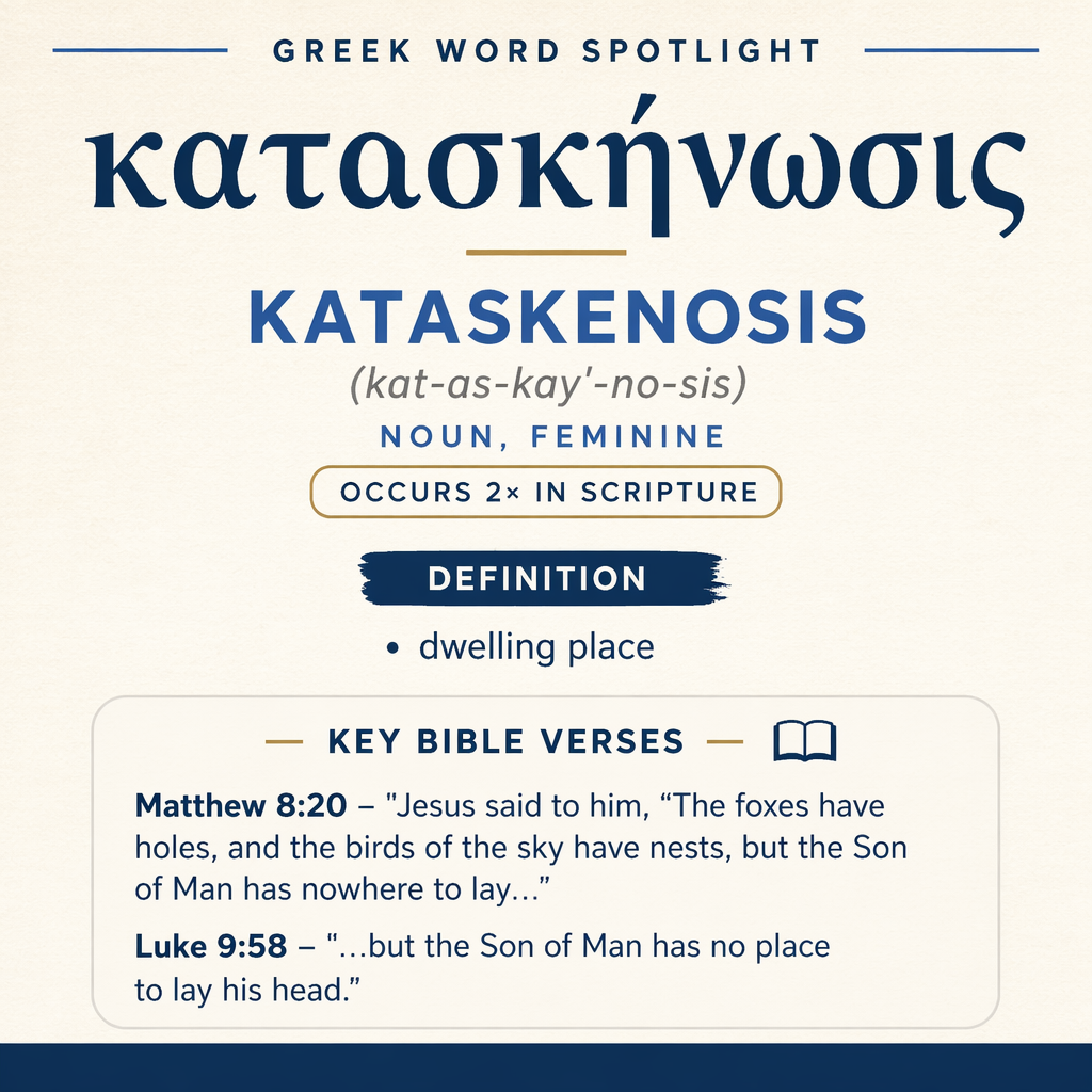 Exploring the Meaning of Kataskenosis in Greek statistics