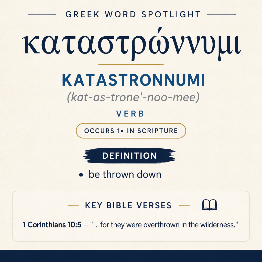 Exploring the Meaning of Katastronnumi in Greek statistics