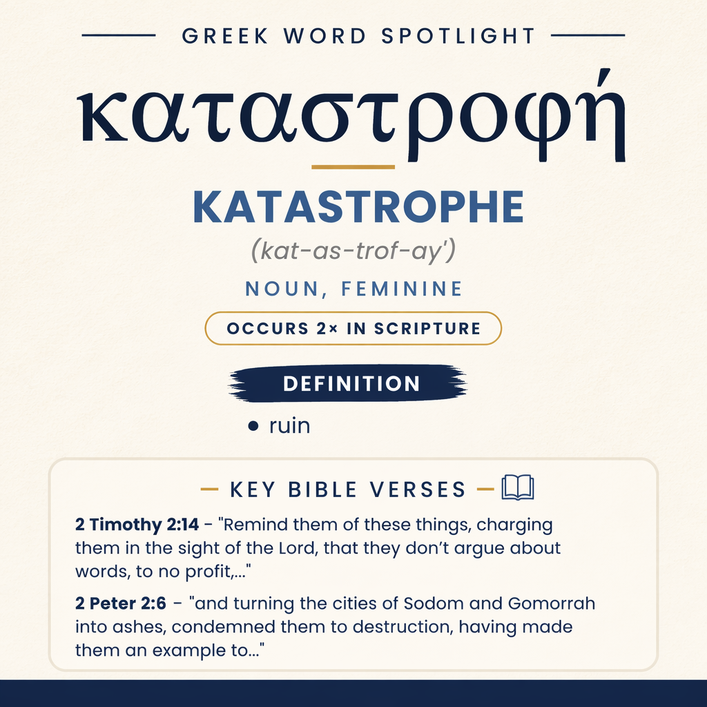 Exploring the Meaning of Katastrophe in Greek statistics
