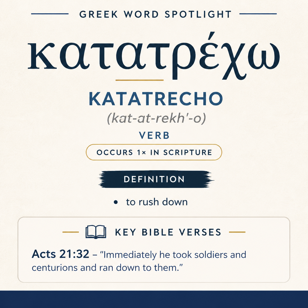 Exploring the Meaning of Katatrecho in Greek statistics