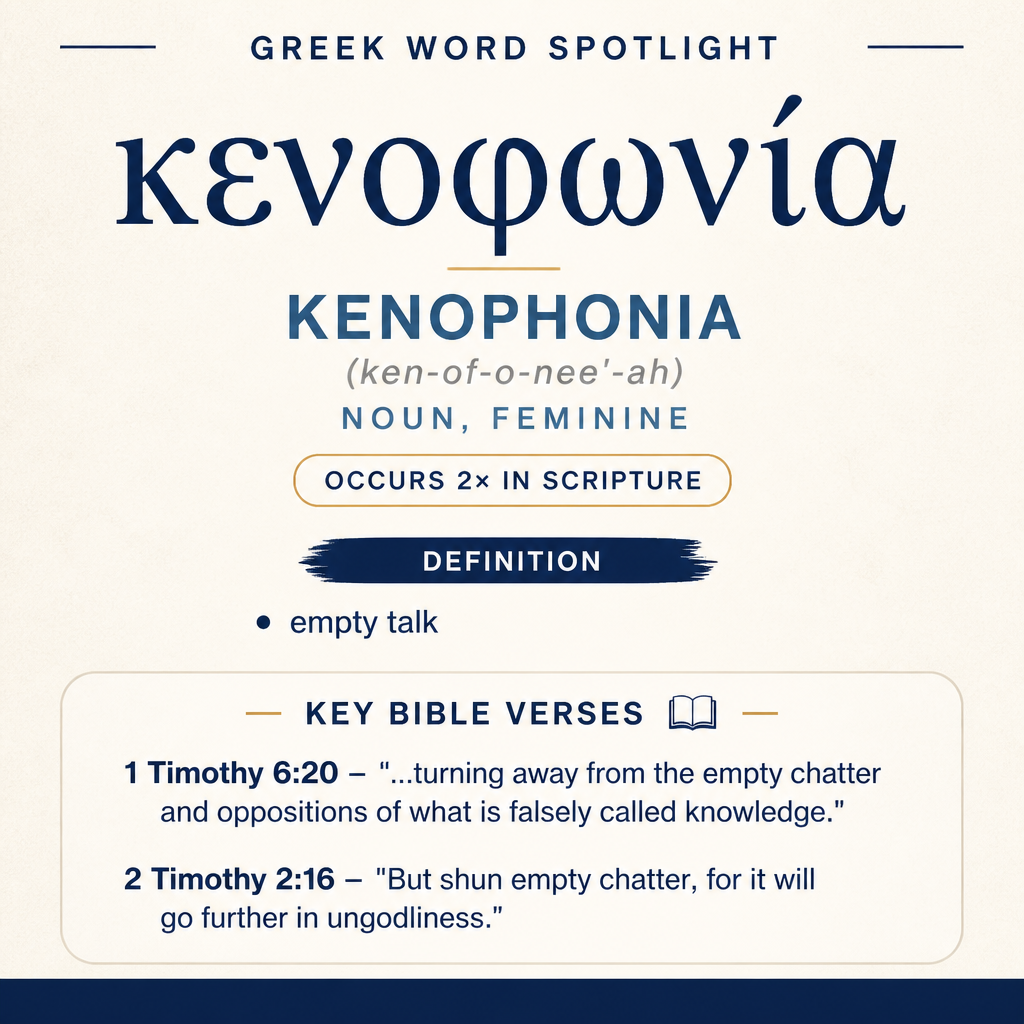 Exploring the Meaning of Kenophonia in Greek statistics