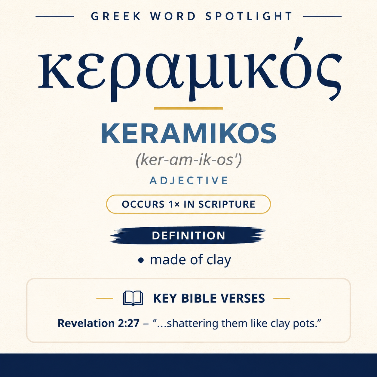 Exploring the Meaning of Keramikos in Greek statistics