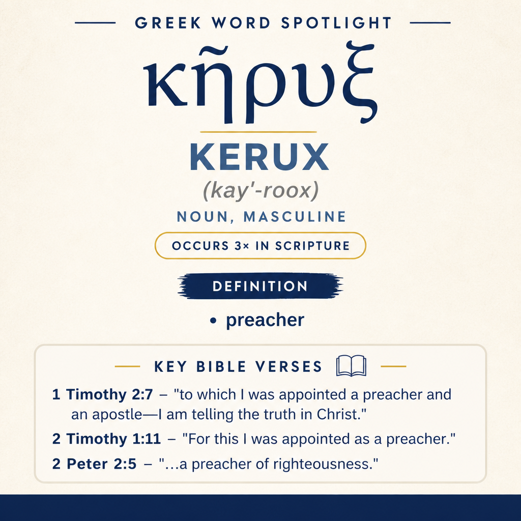 Exploring the Meaning of Kerux in Greek statistics