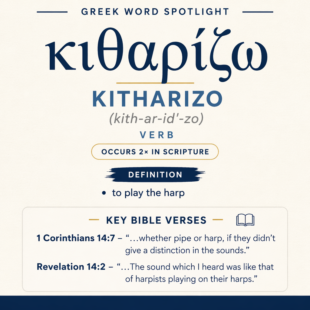 Exploring the Meaning of Kitharizo in Greek statistics