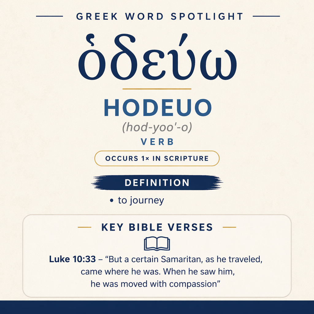 Exploring the Meaning of Hodeuo in Greek statistics