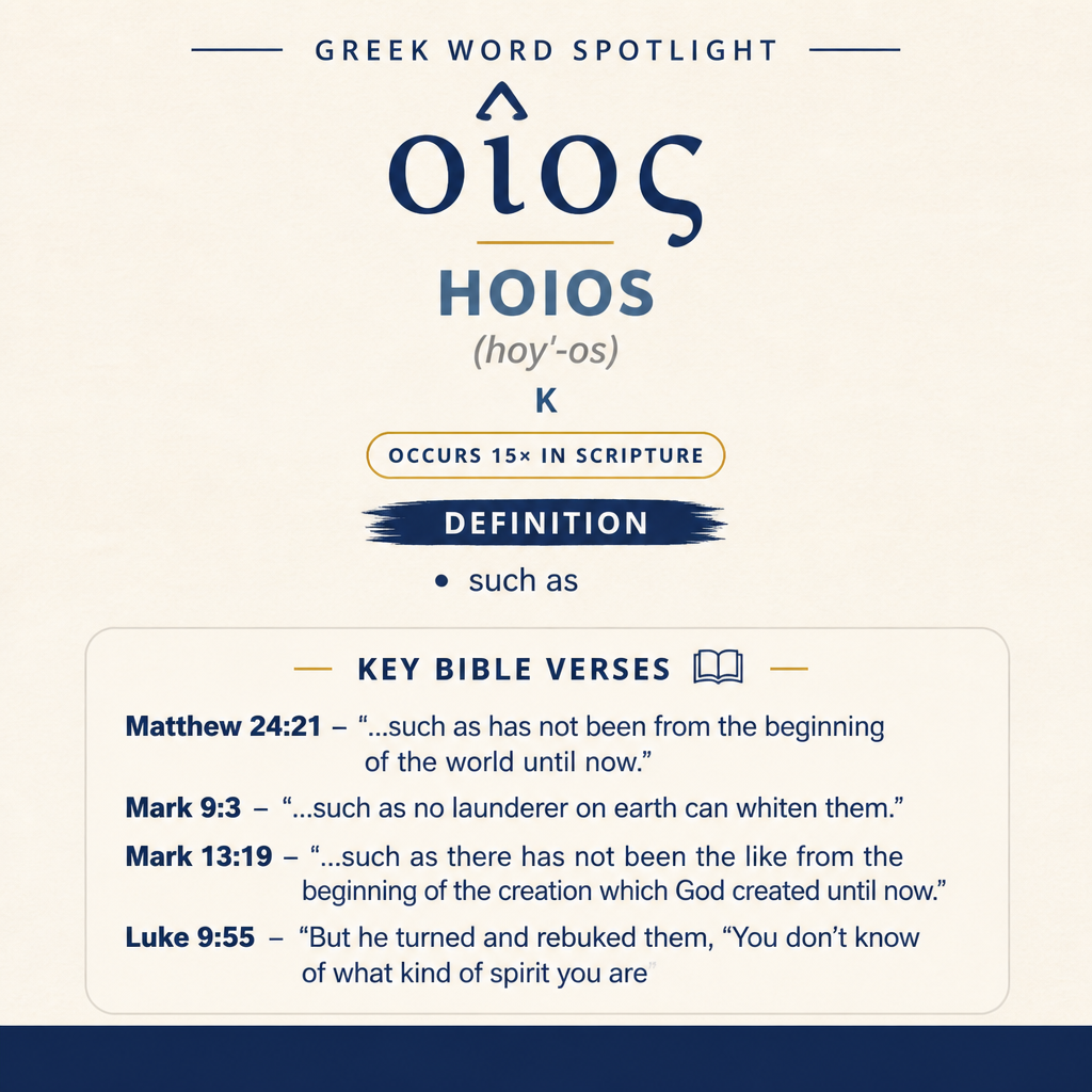 Exploring the Meaning of Hoios in Greek statistics