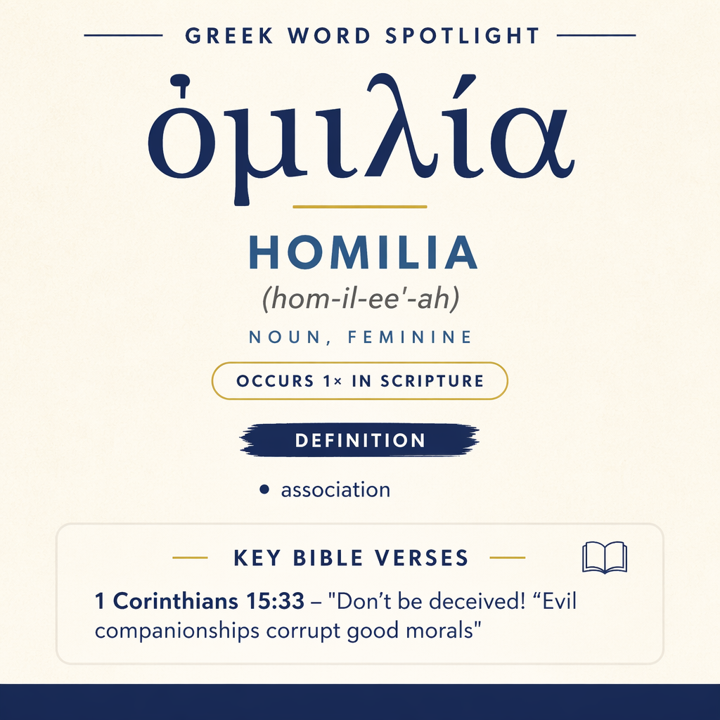 Exploring the Meaning of Homilia in Greek statistics