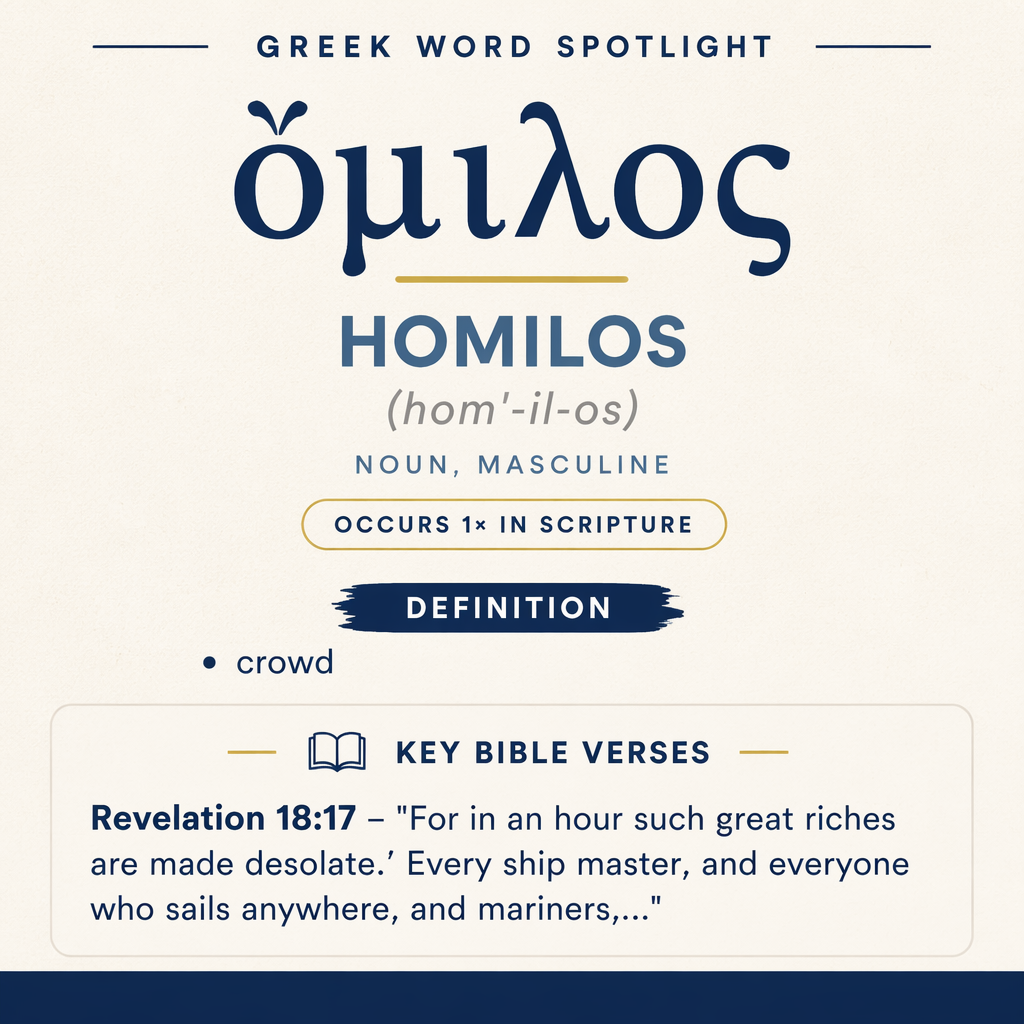 Exploring the Meaning of Homilos in Greek statistics