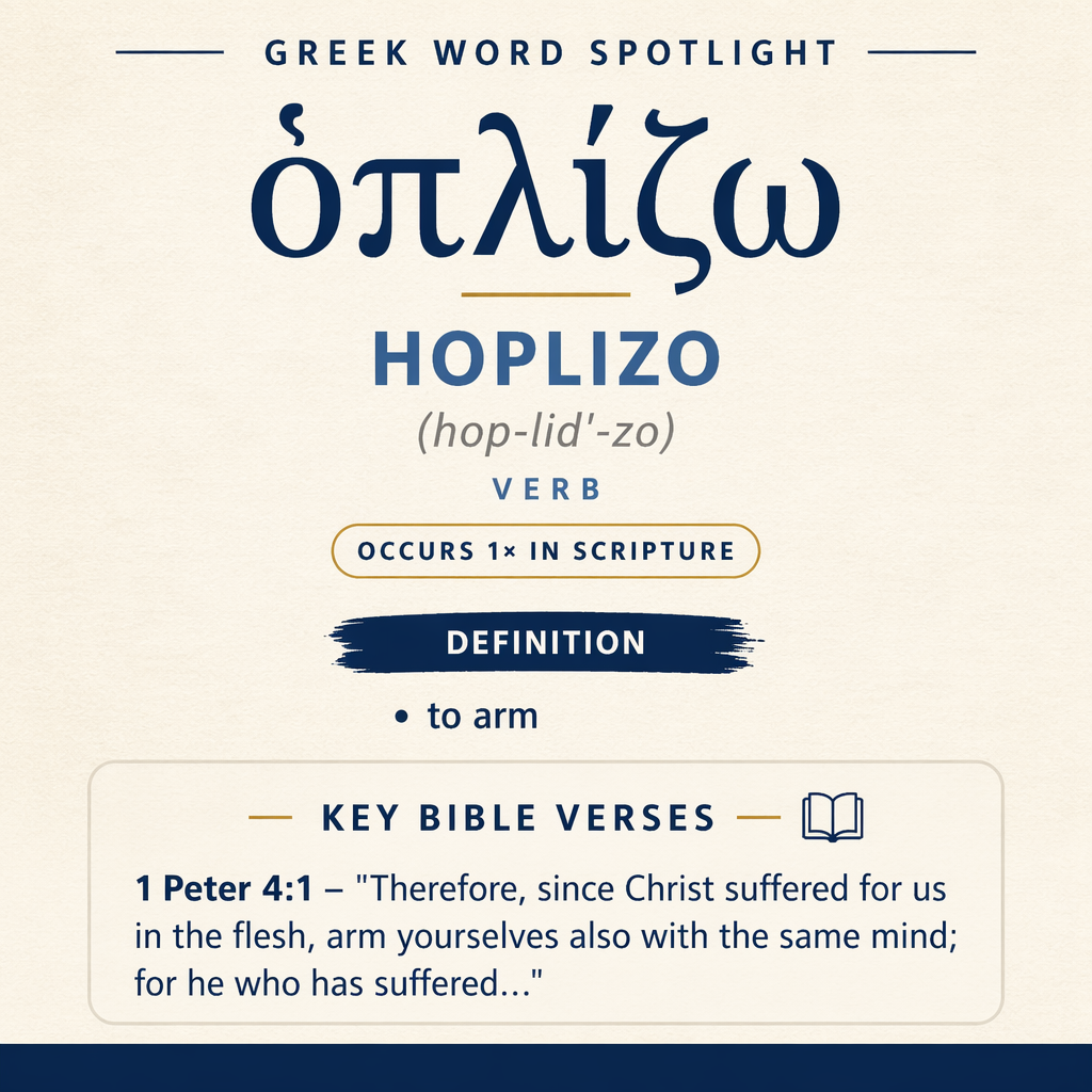 Exploring the Meaning of Hoplizo in Greek statistics