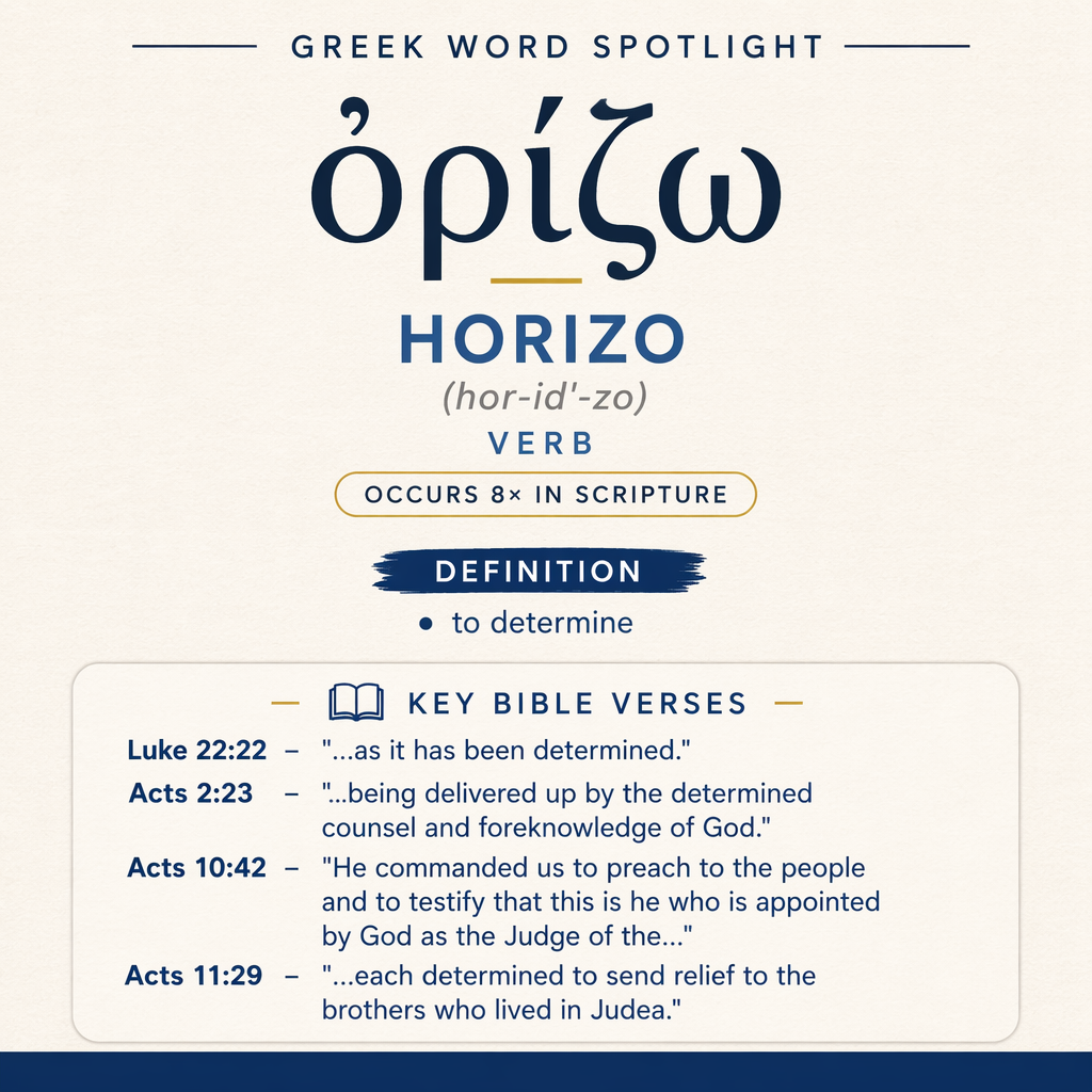 Exploring the Meaning of Horizo in Greek statistics
