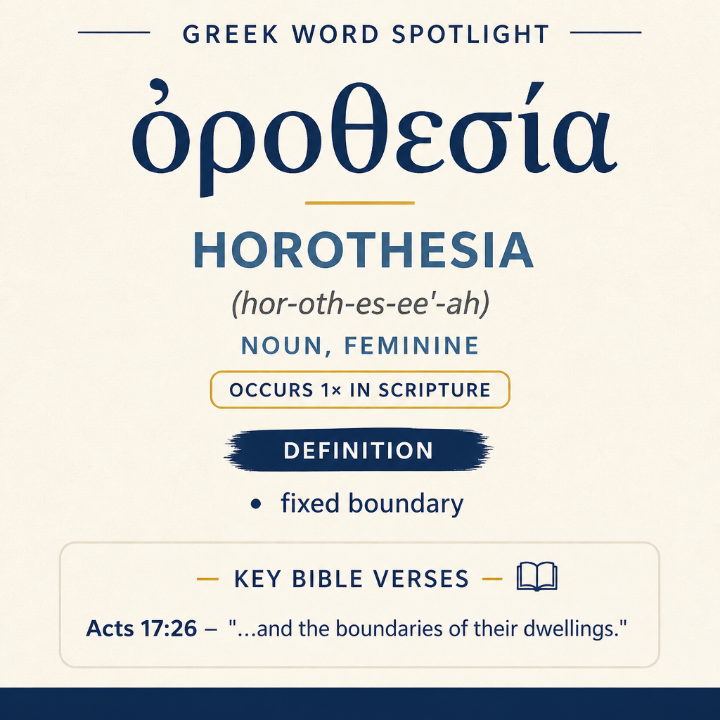 Exploring the Meaning of Horothesia in Greek statistics